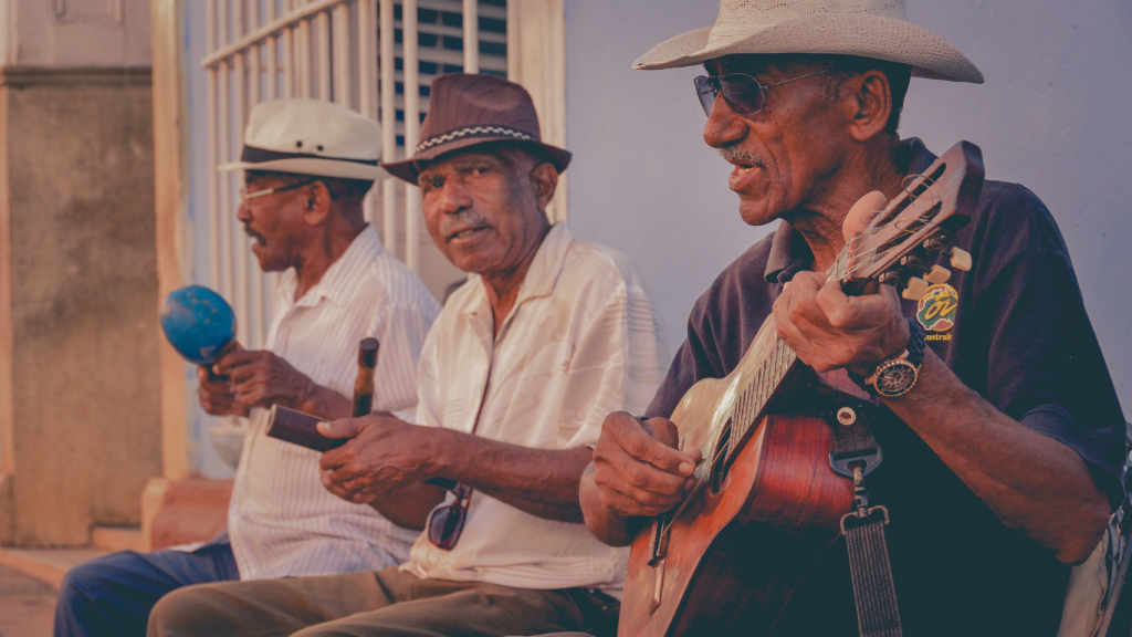 Men playing guitar Havana, Cuba