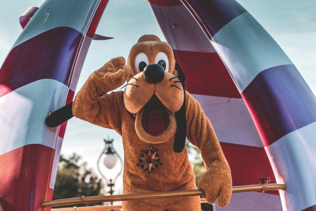 Pluto the dog Disneyland, California